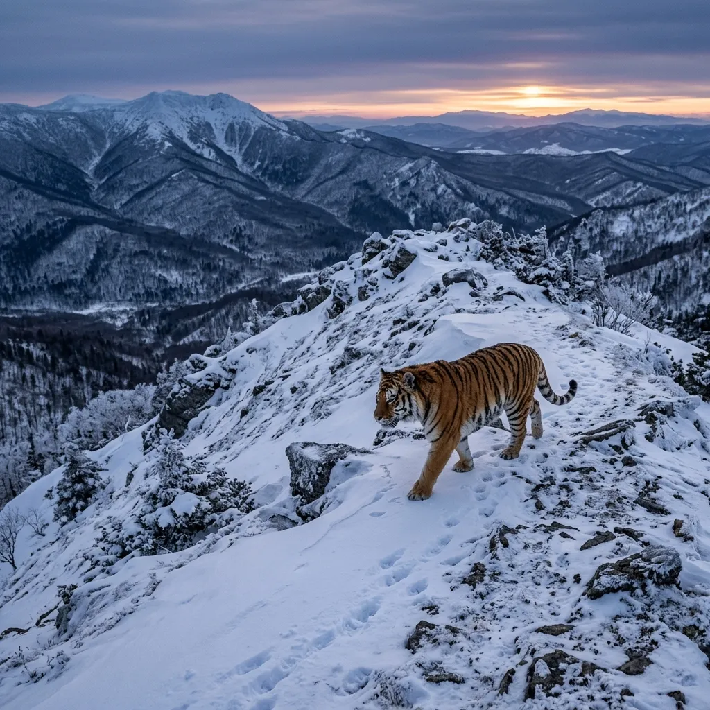 Amur Tiger - Behavior in the field